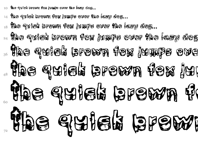 kitten meat font waterfall